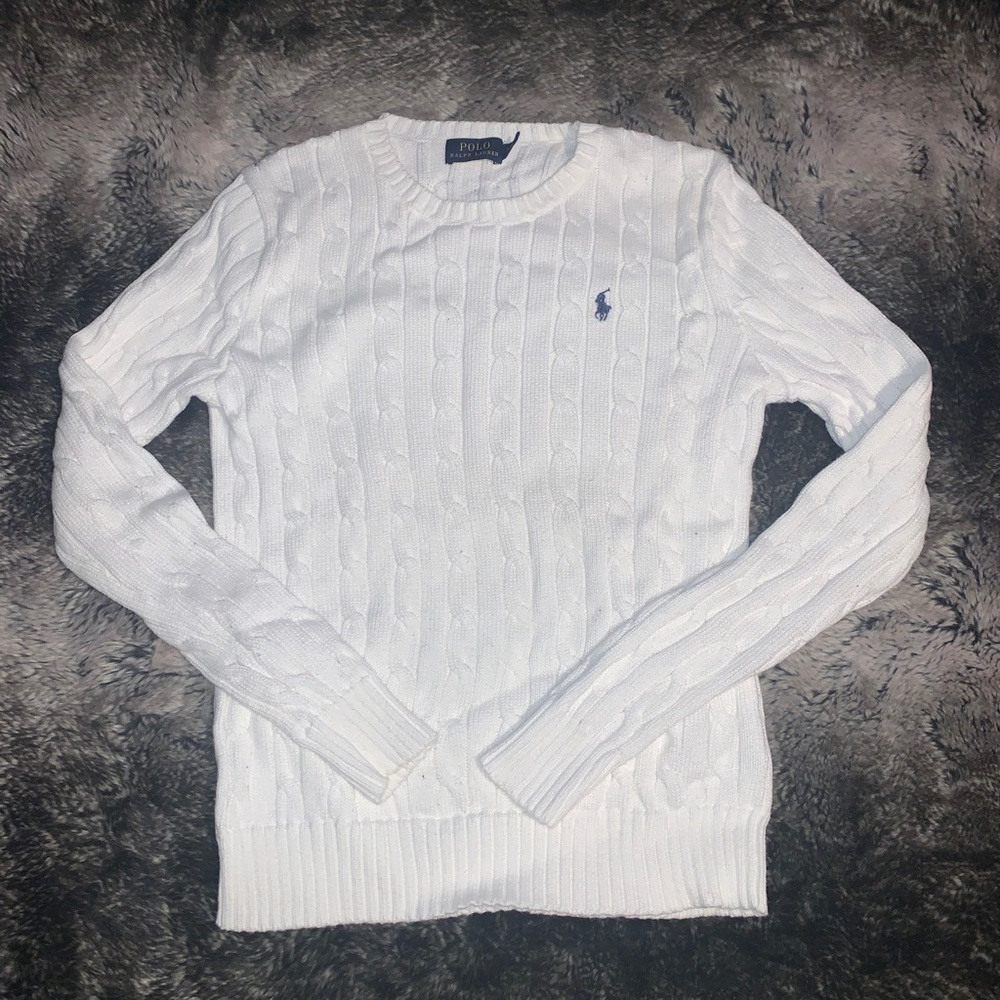 Polo knit sweater